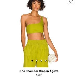 Revolve crop top and pant set